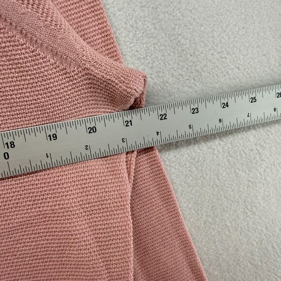 J Crew Sweater mens Large Pink Cotton Seed Stitch Lightweight Crew Preppy NEW - Picture 4 of 7